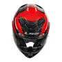 Capacete Fechado Ls2 FF807 Dragon Carbon Trax Vermelho