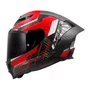 Capacete Fechado Ls2 FF807 Dragon Carbon Trax Vermelho
