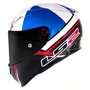 Capacete Fechado LS2 FF323 Arrow R John Mcphee Azul Branco