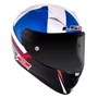 Capacete Fechado LS2 FF323 Arrow R John Mcphee Azul Branco