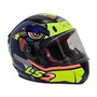 Capacete Fechado LS2 FF353 Khan Amarelo Azul