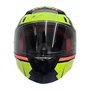 Capacete Fechado LS2 FF353 Khan Amarelo Azul