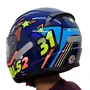 Capacete Fechado LS2 FF353 Khan Amarelo Azul