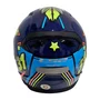 Capacete Fechado LS2 FF353 Khan Amarelo Azul