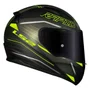 Capacete Fechado LS2 FF353 Rapid Rokku Preto Amarelo Fosco
