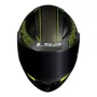 Capacete Fechado LS2 FF353 Rapid Rokku Preto Amarelo Fosco