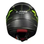 Capacete Fechado LS2 FF353 Rapid Rokku Preto Amarelo Fosco