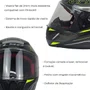 Capacete Fechado LS2 FF353 Rapid Rokku Preto Amarelo Fosco