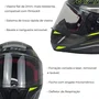 Capacete Fechado LS2 FF353 Rapid Rokku Preto Amarelo Fosco