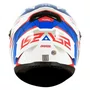 Capacete Fechado Ls2 Ff358 Draze Branco Azul Vermelho