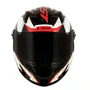 Capacete Fechado Ls2 Ff358 Draze Preto Branco Vermelho