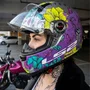 Capacete Fechado Ls2 Ff358 Dreamcatcher Flores Prata
