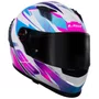 Capacete Fechado LS2 FF358 Pro Airline Branco Rosa
