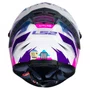 Capacete Fechado LS2 FF358 Pro Airline Branco Rosa