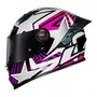 Capacete Fechado LS2 FF358 Pro Estellar Preto Rosa Roxo