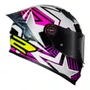 Capacete Fechado LS2 FF358 Pro Estellar Preto Rosa Roxo