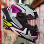 Capacete Fechado LS2 FF358 Pro Estellar Preto Rosa Roxo Fechado