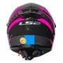 Capacete Fechado LS2 FF358 Pro Modok Preto Rosa