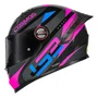 Capacete Fechado LS2 FF358 Pro Modok Preto Rosa