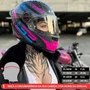 Capacete Fechado LS2 FF358 Pro Modok Preto Rosa