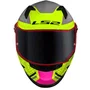 Capacete Fechado LS2 FF358 S Digital Preto Amarelo