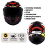 Capacete Fechado LS2 FF358 Starwar Branco Vermelho Brilho