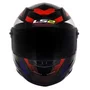 Capacete Fechado LS2 FF358 Starwar Branco Vermelho Brilho