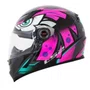Capacete Fechado LS2 FF358 Tribal Fucsia Roxo