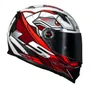 Capacete Fechado Ls2 FF358 Xdron Preto Vermelho