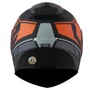 Capacete Fechado LS2 FF397 Vector FT2 Kripton Preto Laranja