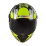 Capacete Fechado Ls2 Ff805 Space Cinza Amarelo Flour