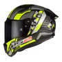 Capacete Fechado Ls2 Ff805 Space Cinza Amarelo Flour