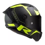 Capacete Fechado Ls2 Ff805 Thunder Carbon Racing 1 Preto Amarelo