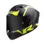 Capacete Fechado Ls2 Ff805 Thunder Carbon Racing 1 Preto Amarelo