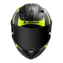 Capacete Fechado Ls2 Ff805 Thunder Carbon Racing 1 Preto Amarelo
