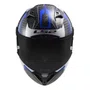 Capacete Fechado Ls2 Ff805 Thunder Carbon Racing 1 Preto Branco Azul