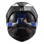 Capacete Fechado Ls2 Ff805 Thunder Carbon Racing 1 Preto Branco Azul