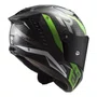 Capacete Fechado Ls2 Ff805 Thunder Carbon Supra Preto Verde Fluo