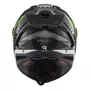 Capacete Fechado Ls2 Ff805 Thunder Carbon Supra Preto Verde Fluo