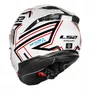 Capacete Fechado LS2 FF808 Stream 2 Maze Branco Preto