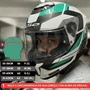 Capacete Fechado LS2 FF808 Stream 2 Road Branco Verde