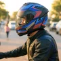 Capacete Fechado LS2 FF808 Stream 2 Road Titanium Fosco Vermelho