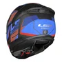 Capacete Fechado LS2 FF808 Stream 2 Road Titanium Fosco Vermelho
