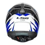 Capacete Fechado LS2 FF810 Vigo Flight Branco Azul Vermelho