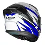 Capacete Fechado LS2 FF810 Vigo Flight Branco Azul Vermelho