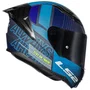 Capacete Fechado LS2 FF810 Vigo Shift Preto Azul Fosco