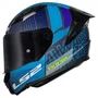 Capacete Fechado LS2 FF810 Vigo Shift Preto Azul Fosco
