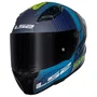 Capacete Fechado LS2 FF810 Vigo Shift Preto Azul Fosco