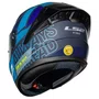 Capacete Fechado LS2 FF810 Vigo Shift Preto Azul Fosco