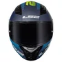 Capacete Fechado LS2 FF810 Vigo Shift Preto Azul Fosco
